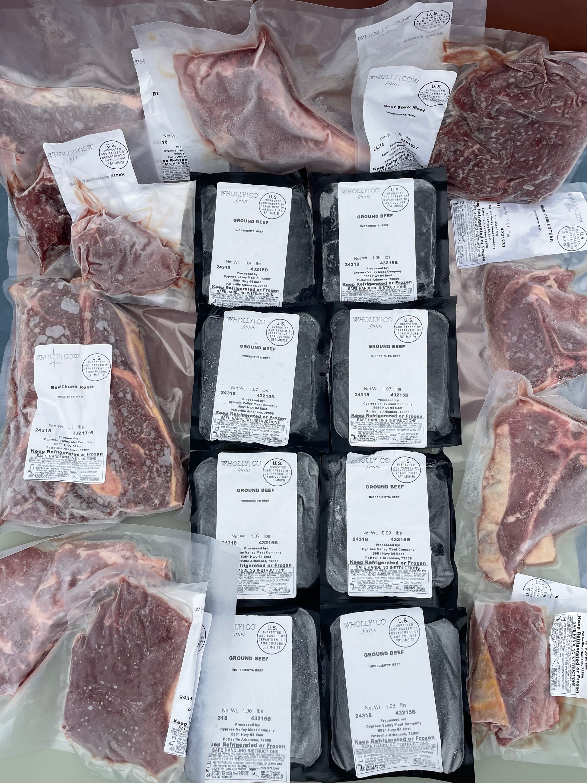 Beef Sampler Wholly Cow Beef Sampler Box – Wholly Cow Farms